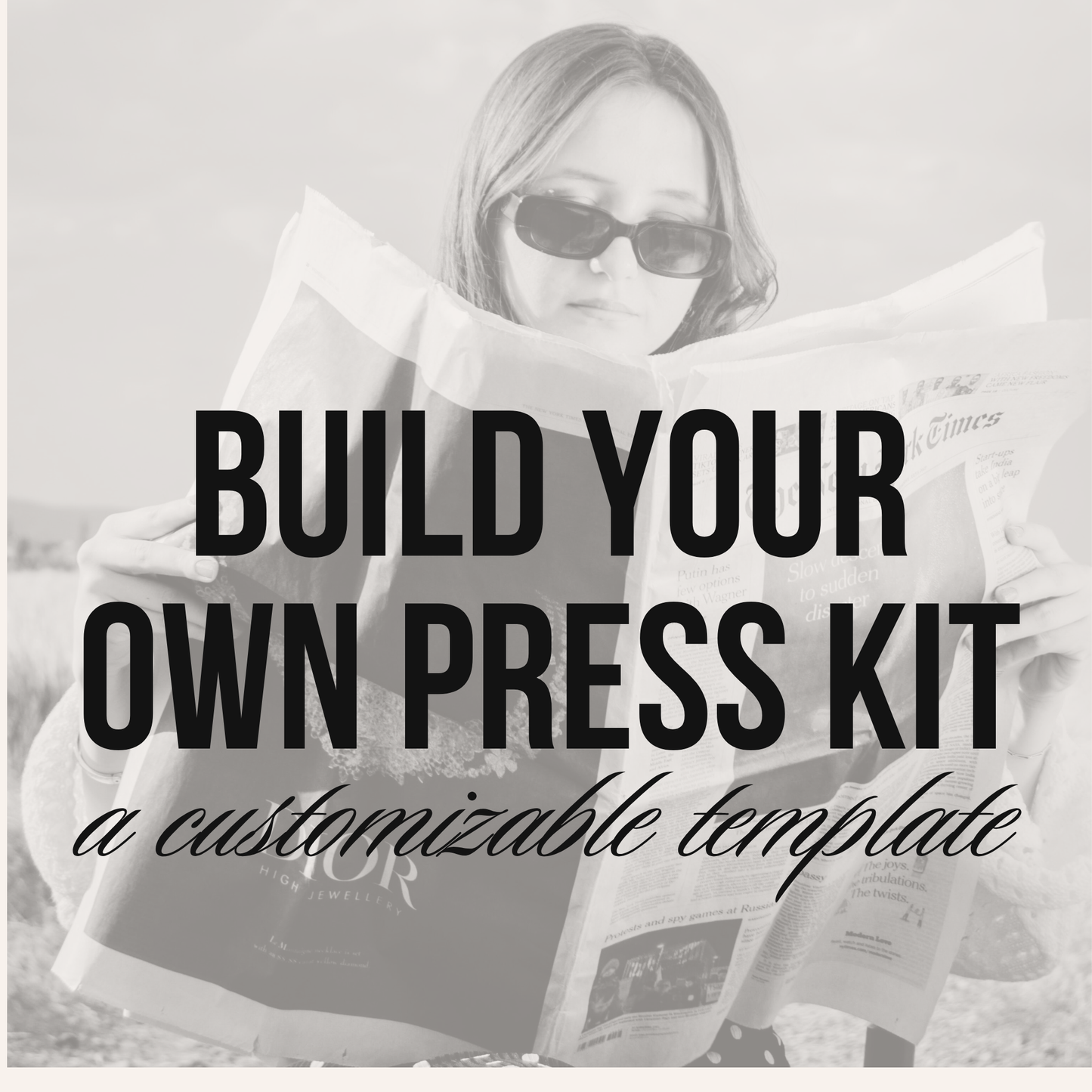 Press Kit Template – Editable & Customizable Digital Download
