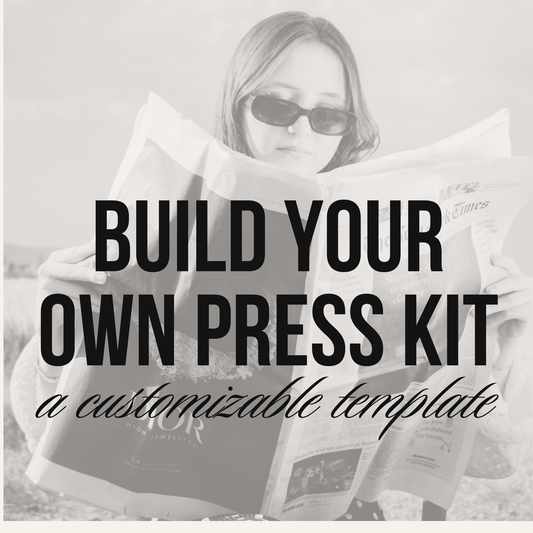 Press Kit Template – Editable & Customizable Digital Download