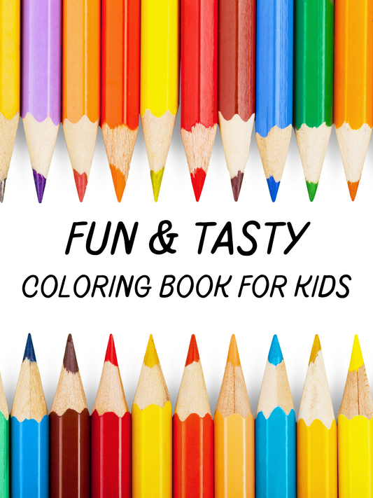 Fun & Tasty: 22-Page Downloadable Food Coloring Book for Kids