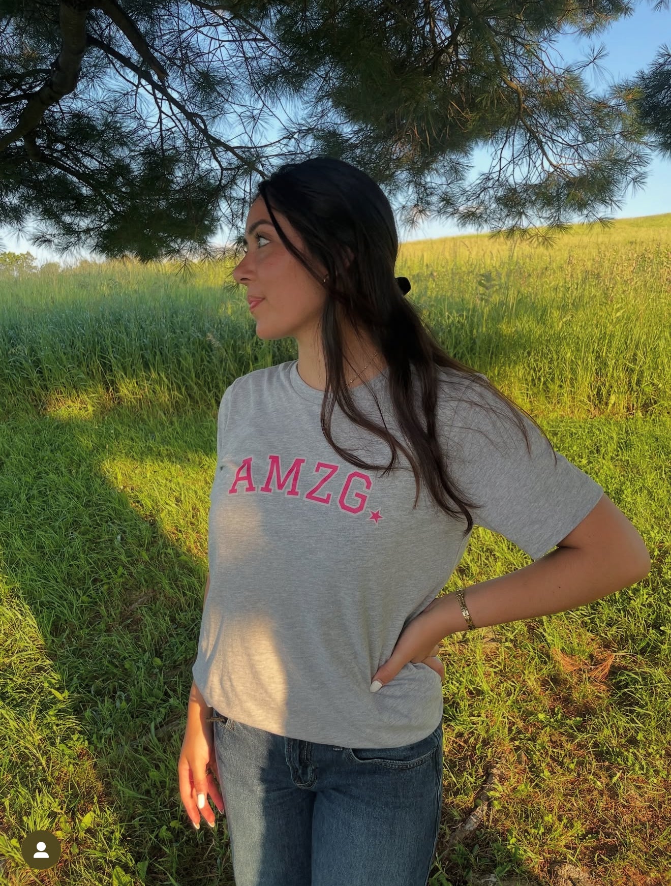 AMZG Ultra Soft Heathered T-Shirt - Collegiate Collection