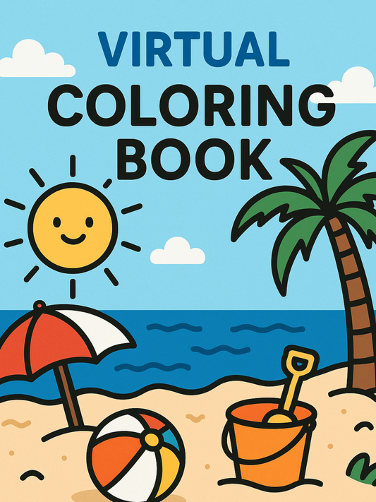 Hello, Summer: 25-Page Printable Coloring Book Full of Sunny Fun