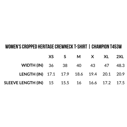 What Would Gwyneth Do? | Women's Cropped Heritage Crewneck T-Shirt